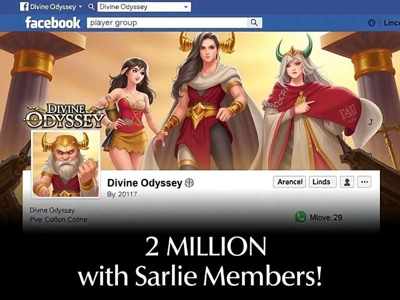 Divine Odyssey Player Community Divine Odyssey Player Community - Facebook Group Screenshot with 2 Million Members
